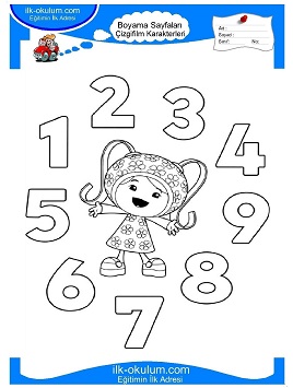 Çocuklar İçin Umizoomi Boyama Sayfaları 